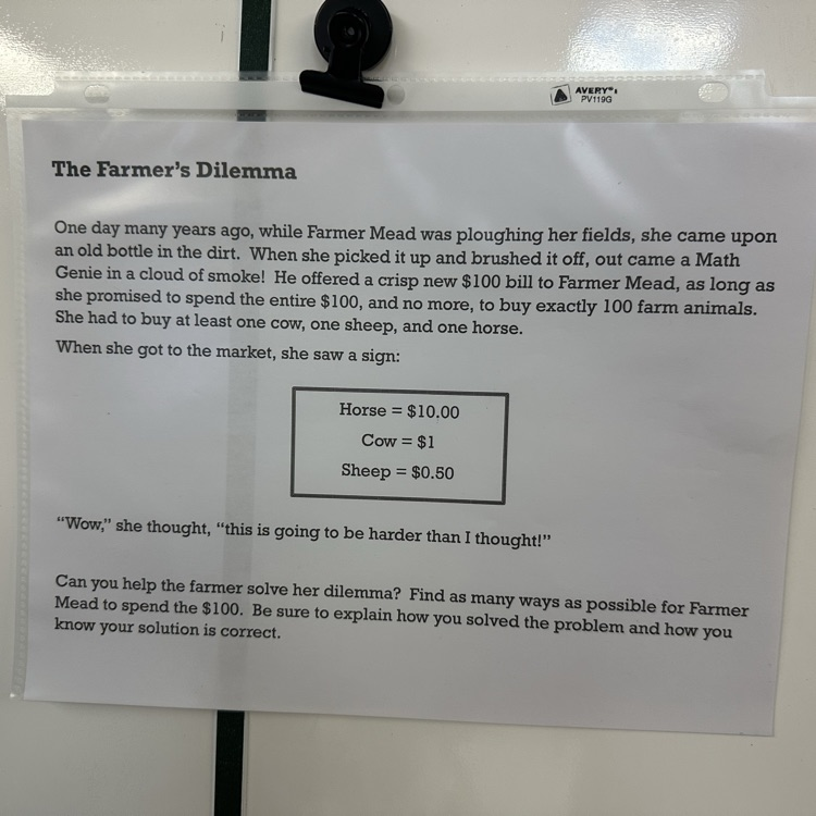 Thinking Classroom Discussion in Ms. Morris’ class
