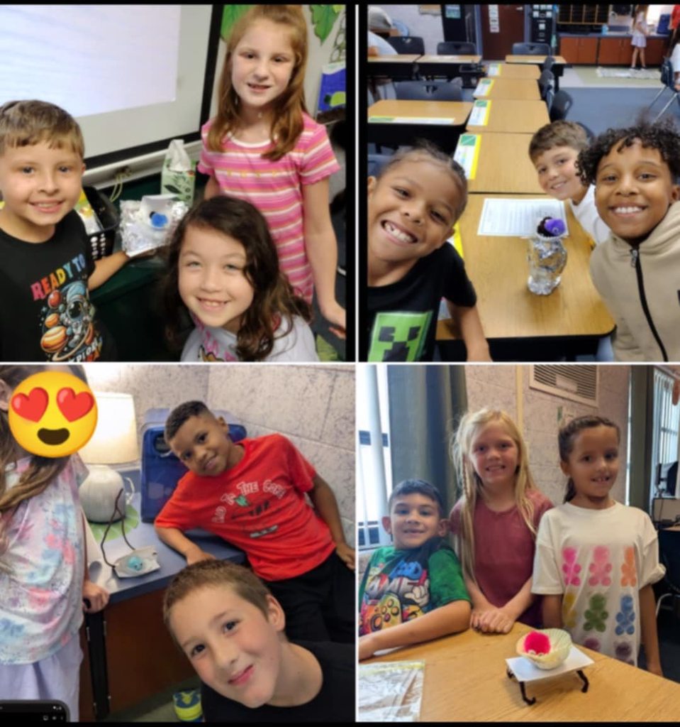 🤩3rd Grade Teamwork 🤩 Third graders in the Bragg Bunch worked on collaborating within a group for a fun STEM project called "Help Harry!" They used a bag full of objects and their incredible brain power to come up with a solid and safe perch for Harry to watch over our classroom this year! They turned out great and the kids had a blast!