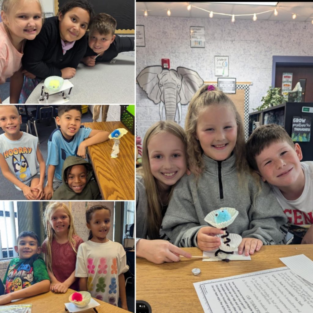 🤩3rd Grade Teamwork 🤩 Third graders in the Bragg Bunch worked on collaborating within a group for a fun STEM project called "Help Harry!" They used a bag full of objects and their incredible brain power to come up with a solid and safe perch for Harry to watch over our classroom this year! They turned out great and the kids had a blast!