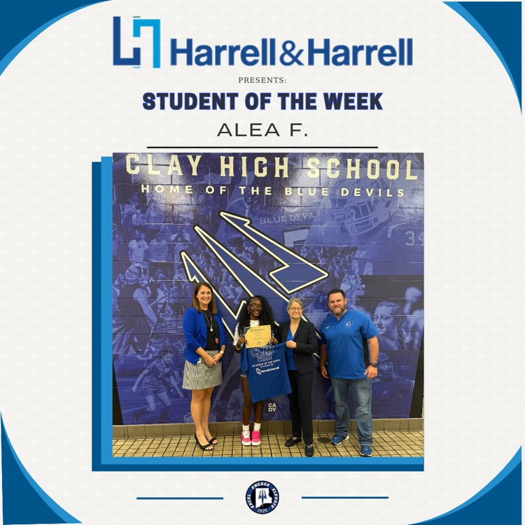 student of the week picture with student and Renee Harrell