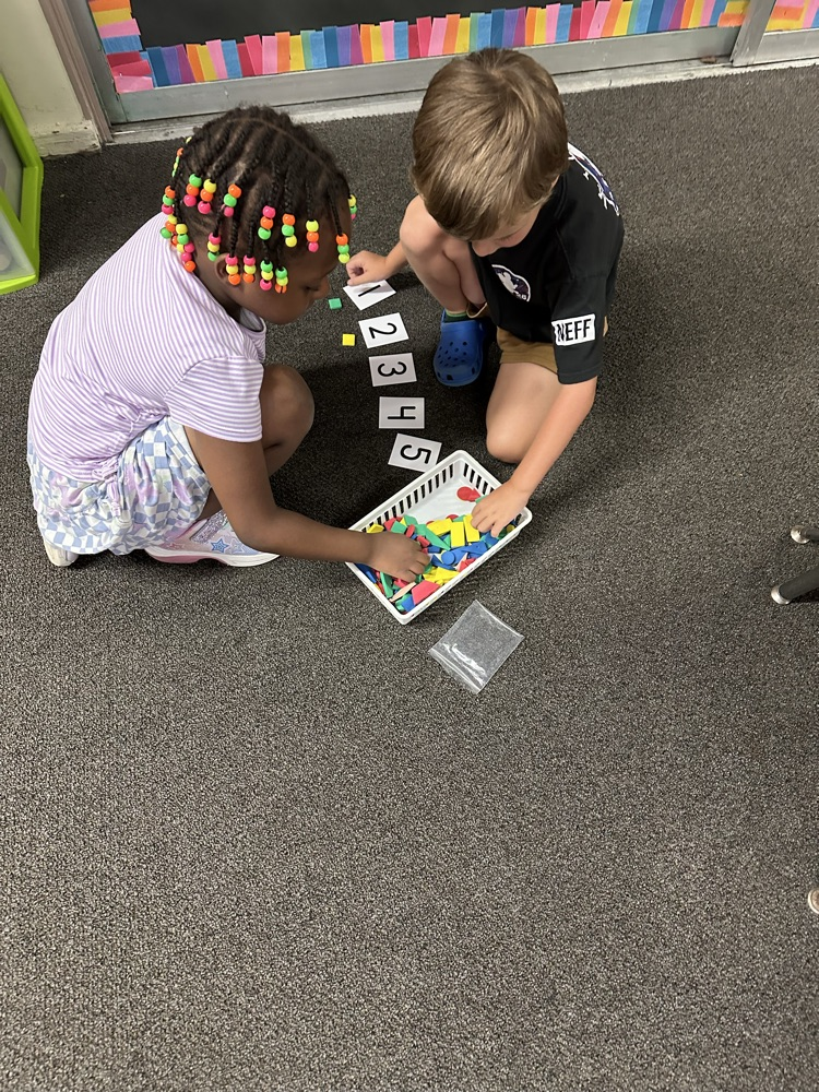 Students counting.