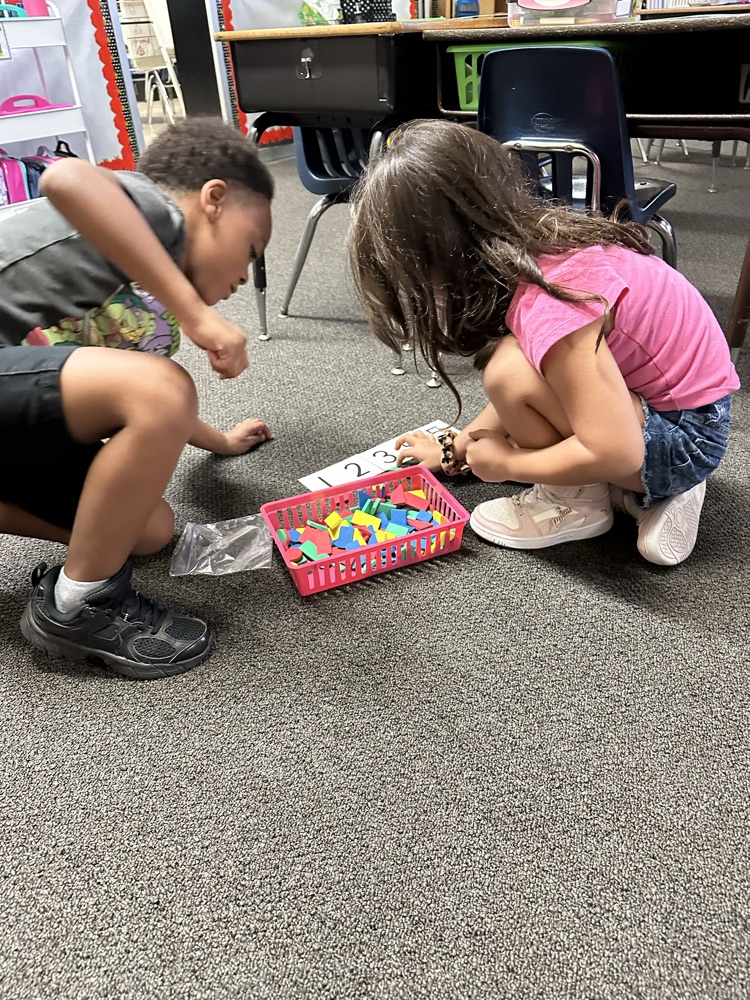Students counting.
