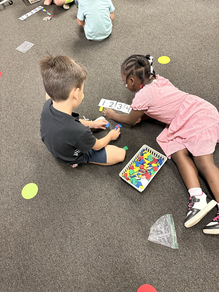 Students counting.