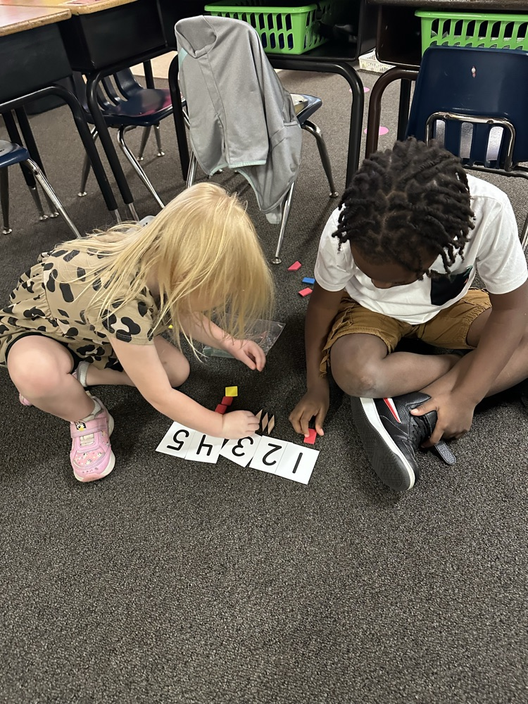 Students counting.