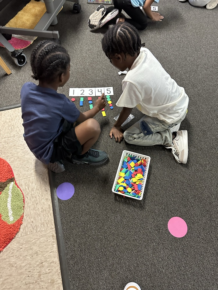 Students counting.
