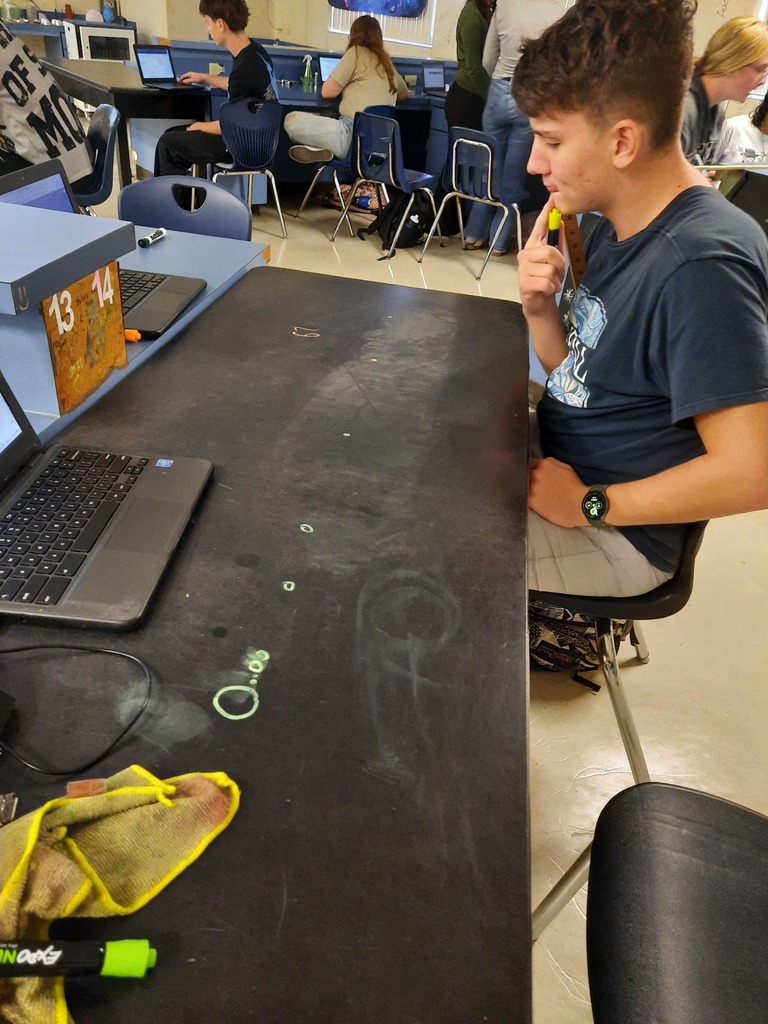 Ms. Klaes’s astronomy students dove into the vastness of space by learning how scientists measure incredible distances across the universe. To bring it to life, they created a scale model of our solar system, where 1 astronomical unit (AU) = 1 cm. Along the way, some of our Panthers had just as much fun in front of the camera as they did with the activity—true stars in every sense! 🌟📸