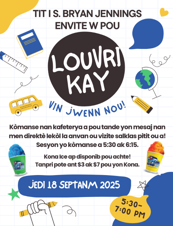 Open House flyer