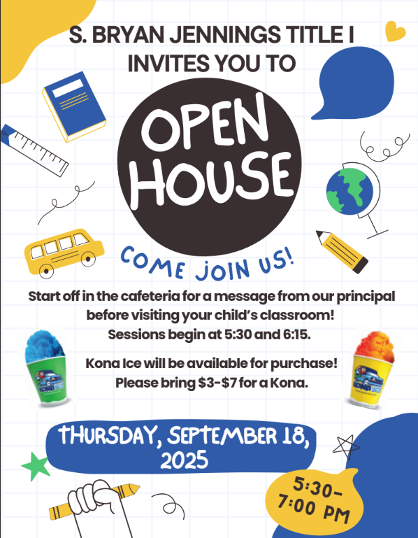 Open House flyer