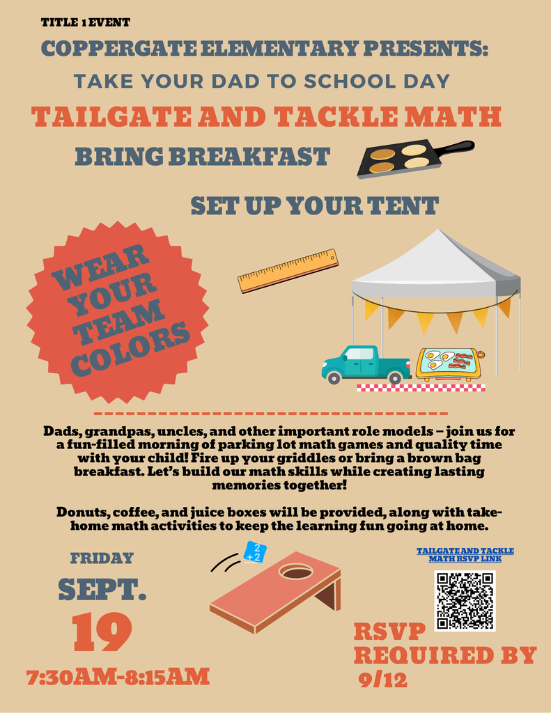 Tailgate and Tackle Math flyer