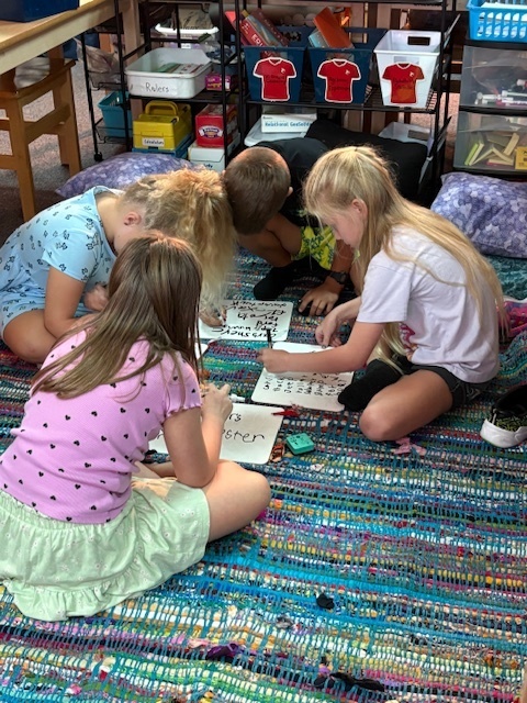 Mrs. Van De Water’s 2nd and 3rd grade classes learned TEAM and STEAM this week. They learned ways of working together as a TEAM through STEAM activities.