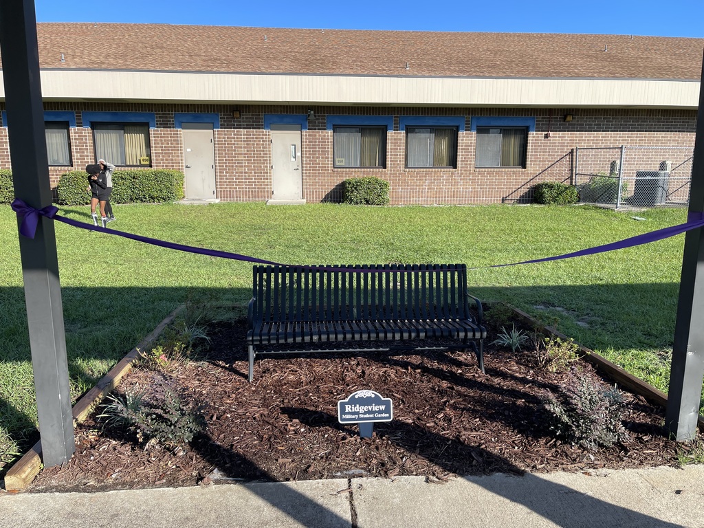 Today we held a special ribbon cutting for our Military-Connected Student Garden! While not all of our military-connected students could be present, several joined us to mark the occasion. A huge thank you to our NHS and NJROTC students who worked hard to get the garden back in shape for the new school year. Your efforts made today’s celebration possible, and this space will continue to serve as a place of pride and connection for our school community.