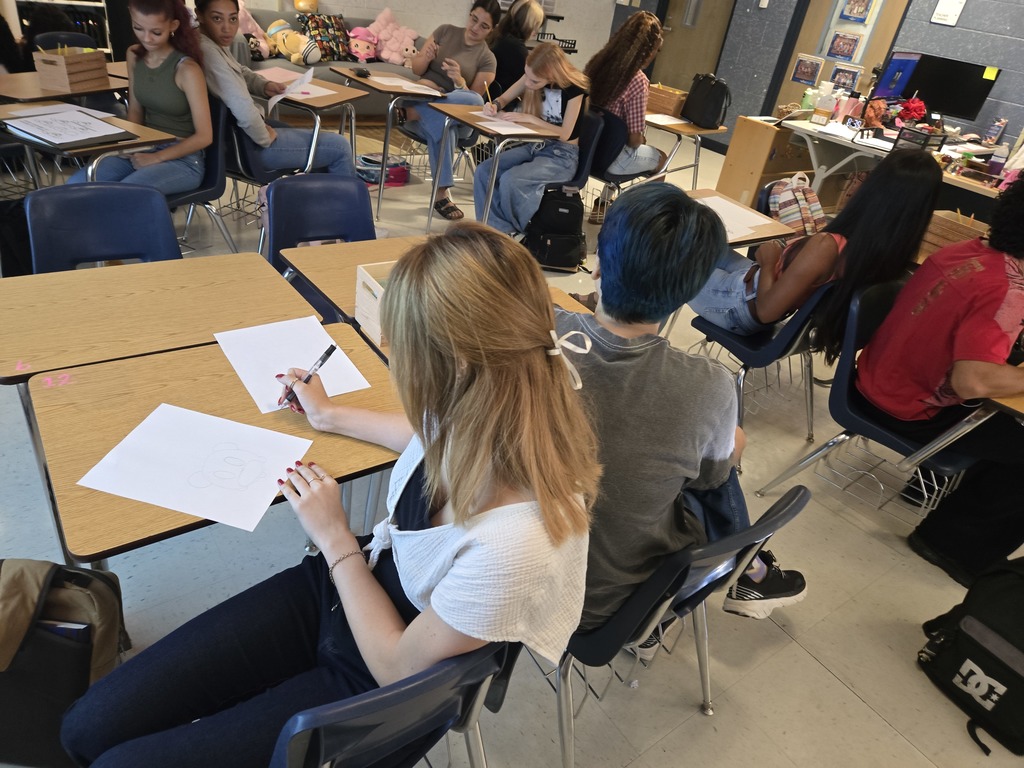 Ms. Brown’s Speech 1 students are busy building their public speaking skills. Students worked in groups to create speeches as different people for different audiences, practicing how tone changes communication. They also wrote playful speeches to practice authority, convincing their classmates that the definition of an unknown word was whatever they created.