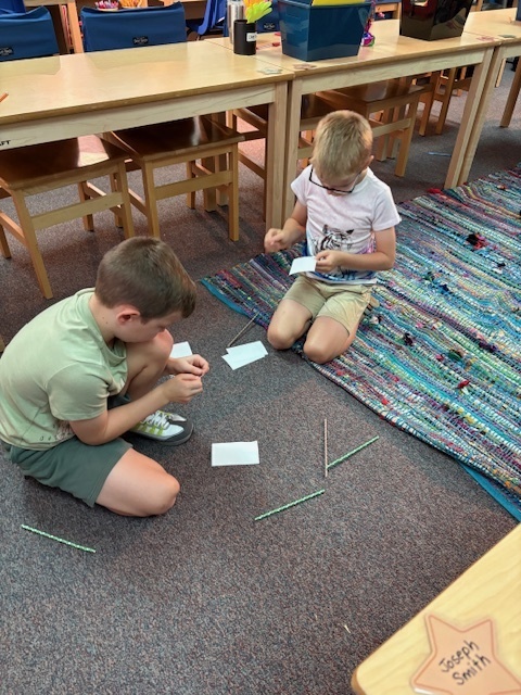 Mrs. Van De Water’s 2nd and 3rd grade classes learned TEAM and STEAM this week. They learned ways of working together as a TEAM through STEAM activities