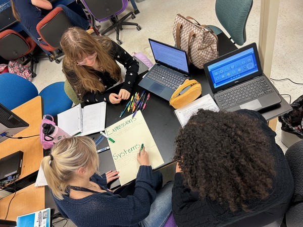 Mr. Ley’s IB Digital Society students put their Communication and Thinking Skills to work in an ATL exercise. Using the technology of dash cams as their focus, students analyzed the impact through key concept areas—Change, Expression, Identity, Space, Systems, Power, and Values & Ethics. They wrapped up their learning by creating posters to present their insights, showing how one piece of technology can connect to so many different aspects of society.