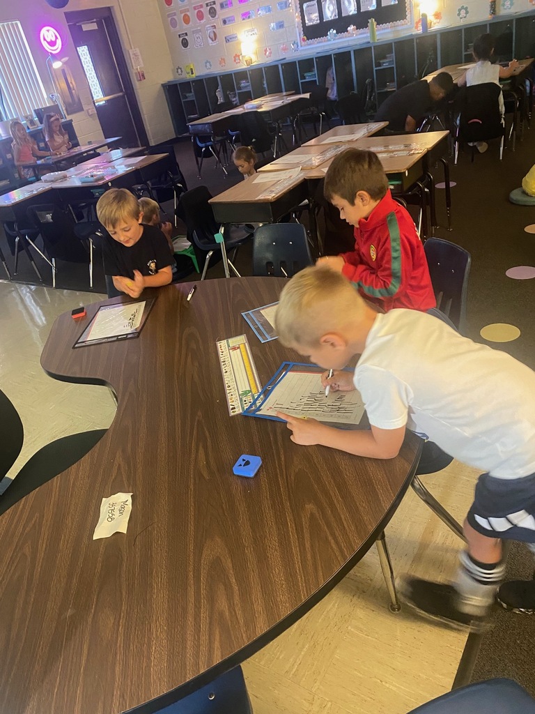 There is a lot of learning going on in Mrs. Kilcoin’s first grade math and science classes! From finding part-total relationships in math to making observations with our science tools.