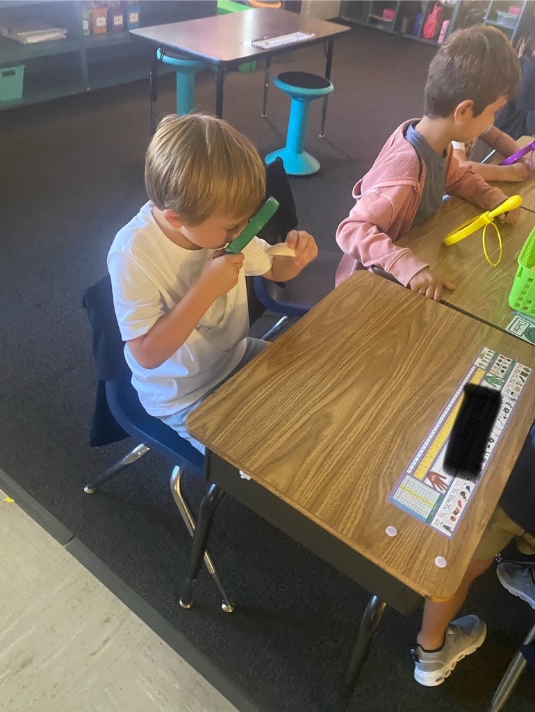 There is a lot of learning going on in Mrs. Kilcoin’s first grade math and science classes! From finding part-total relationships in math to making observations with our science tools.