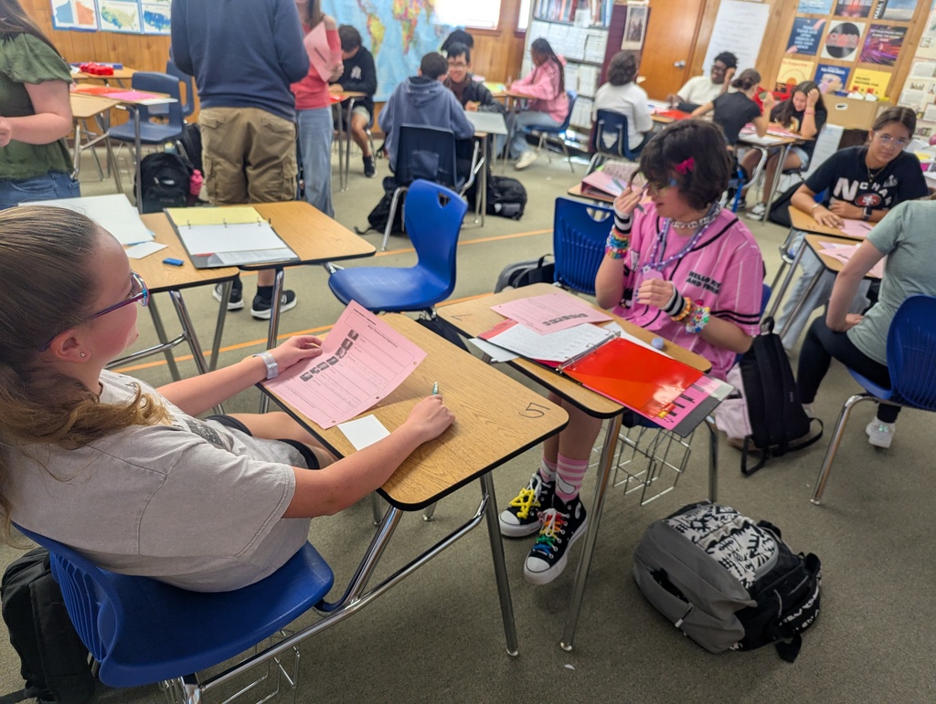 Ms. Revis’ AICE European History students brought history to life with an engaging Enlightenment Speed Dating activity! Each student took on the role of a famous philosopher, then paired up for timed rounds of introductions and discussions about their thinker’s key contributions and beliefs. The challenge? To find their “perfect philosophical match” while deepening their understanding of Enlightenment ideas and themes. This creative activity not only made complex content fun and interactive but also strengthened students’ ability to explain and compare the influence of major philosophers.
