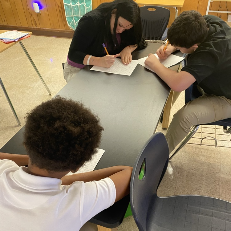 Mrs. Bassler’s Students working hard