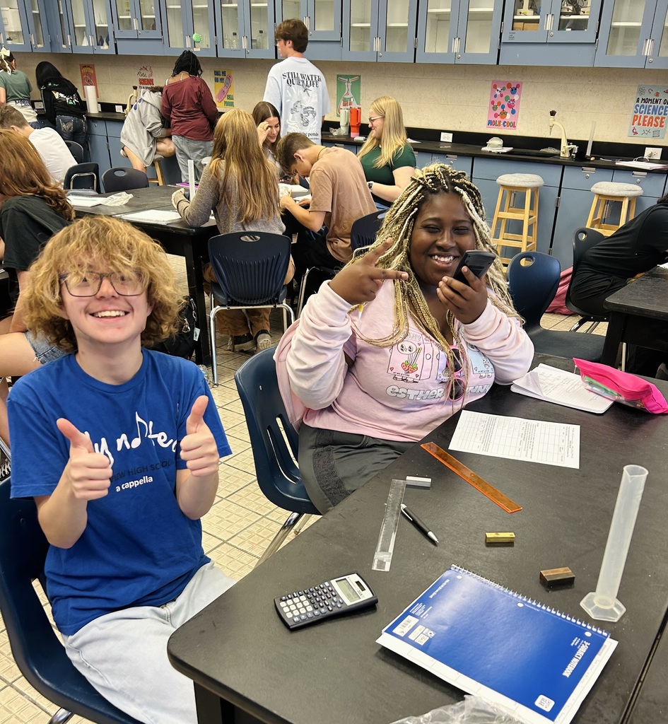 Ms. Fortner’s Pre-IB and Honors Chemistry students dove into a density cube challenge! Using two different methods, they calculated densities to uncover the identity of four mystery cubes. Along the way, they sharpened their lab skills, applied significant figures with precision, and discovered how math and science come together in the lab.
