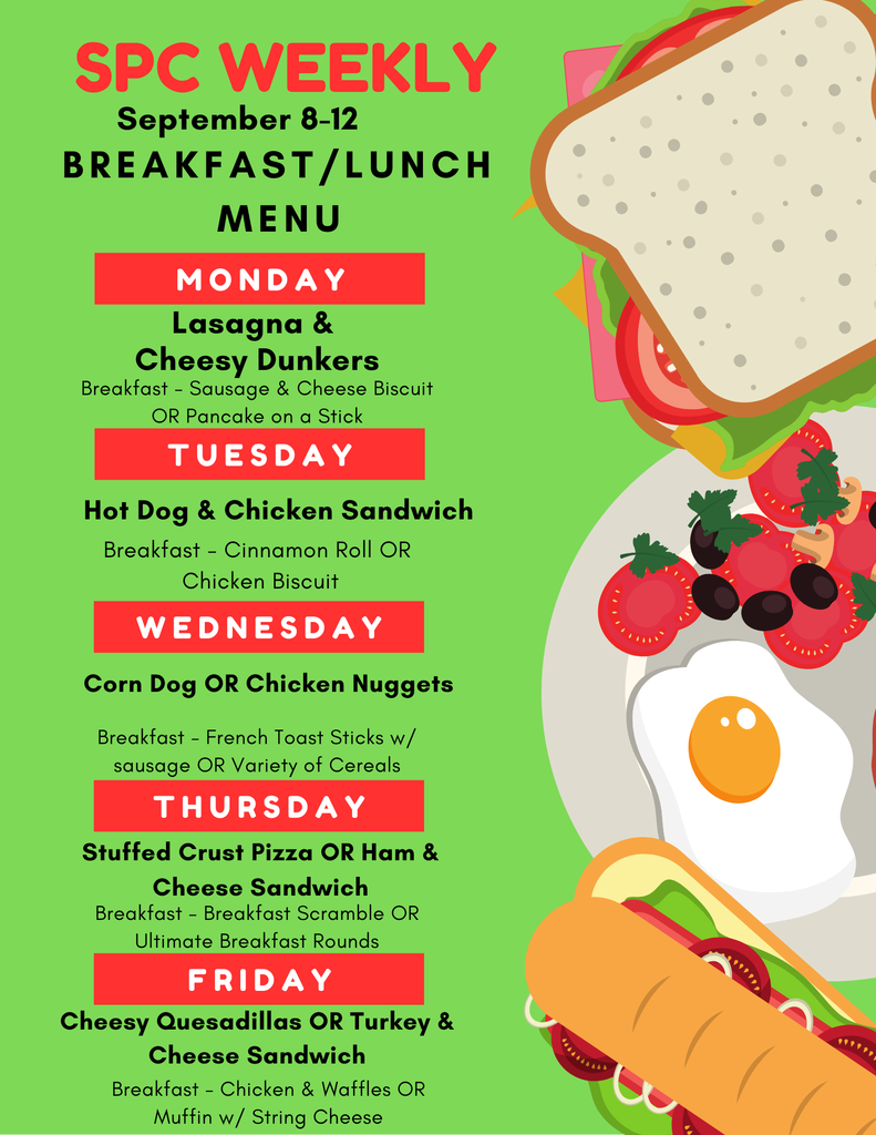 This week's menu