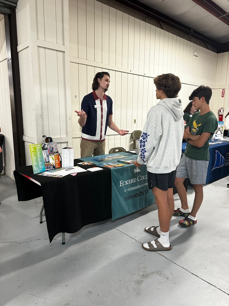 Students learning about Eckerd College