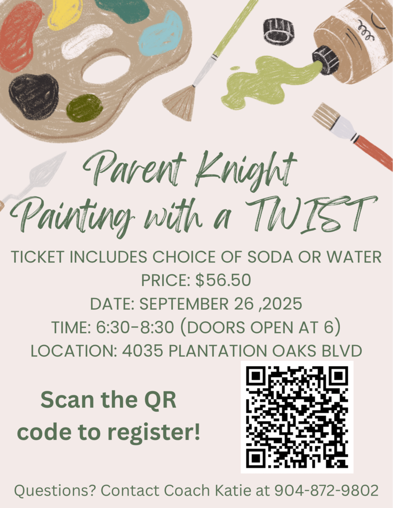 Parent Knight Painting with a Twist Flyer 