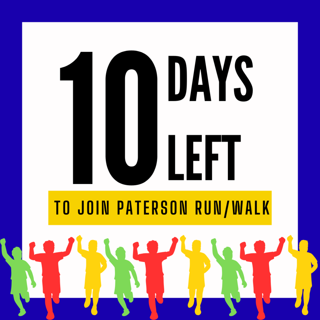 10 Days Left to Join Paterson Run/Walk