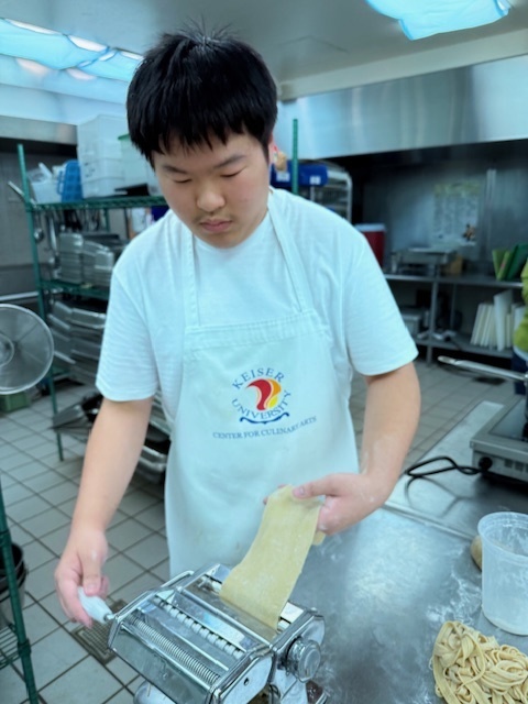 Last week, Culinary students took advantage of the block schedule to dive into full-meal cooking. Each class voted on their dish of choice—3rd period created homemade pasta with Alfredo sauce, while 5th period prepared a hearty chicken and sausage gumbo. Students enjoyed the opportunity to cook a complete meal from start to finish, showcasing both their skills and teamwork in the kitchen.