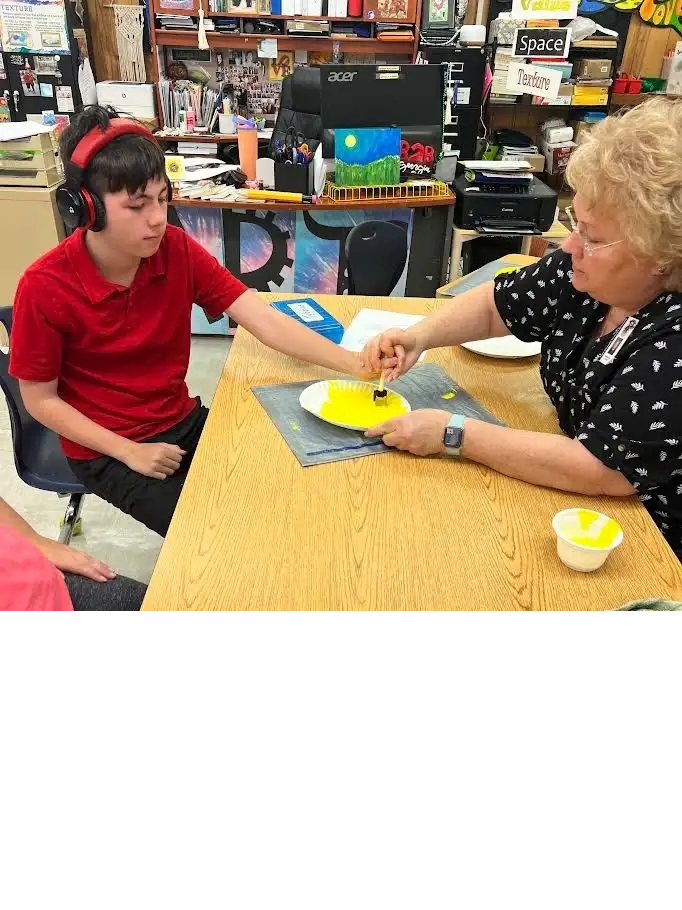 In the Studio with Ms. Rich’s Art Classes 🎨 Creativity is always at the center of Ms. Rich’s art room. Students explore new techniques, experiment with materials, and discover how art can be a powerful form of self-expression. Whether sketching, painting, or working on design, Panthers are challenged to think in new ways and grow as both artists and individuals. RHS sophomore Madison Nestved shared, “While in Ms. Rich’s Art class, I was exposed to so many things in Art that I never knew about. I saw my imagination and creativity grow. I learned that Art is a way of expressing myself.” From building technical skills to unlocking imagination, Ms. Rich’s classes give students the tools to create and the confidence to share their voices through art.