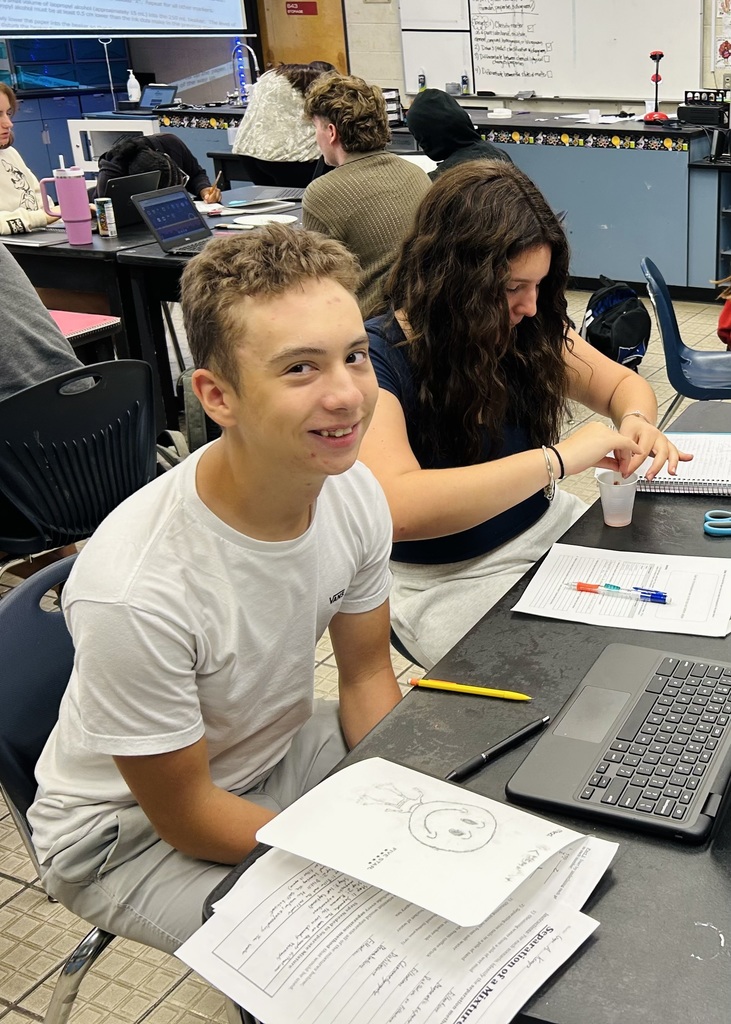 Students working together in chemistry class to conduct a chromatography lab experiment, using hands-on techniques to separate mixtures and analyze results