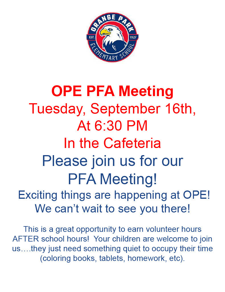 PFA Meeting