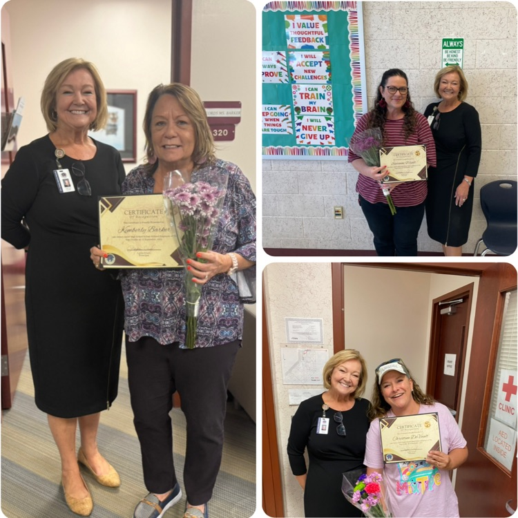 Teacher of the Year and School Related Employee of the Year at LAJH