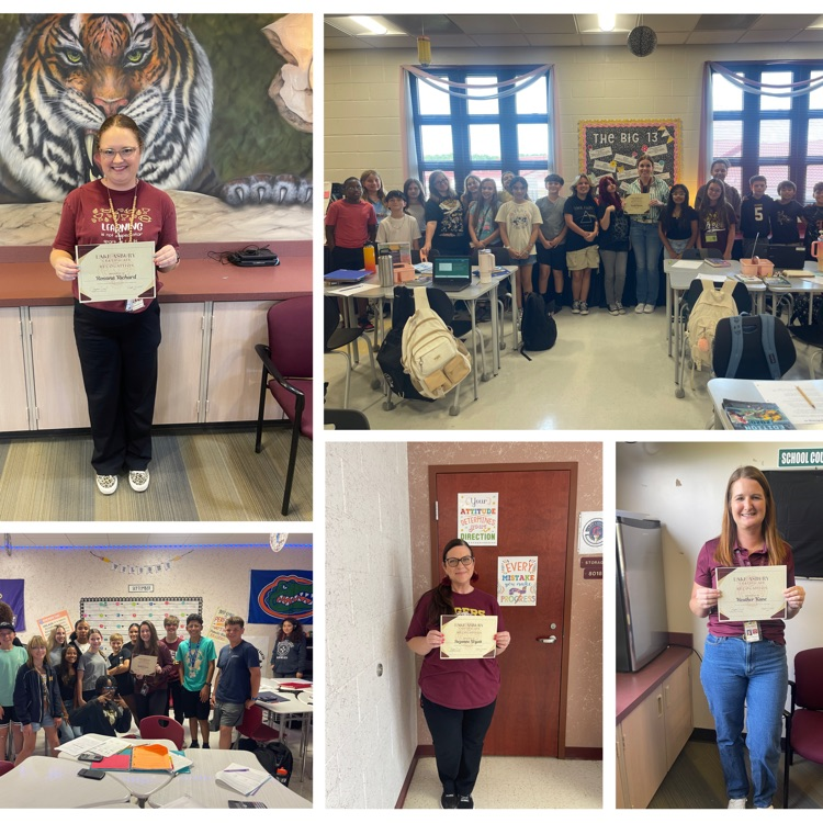 LAJH ROAR, faculty staff, and students of the week