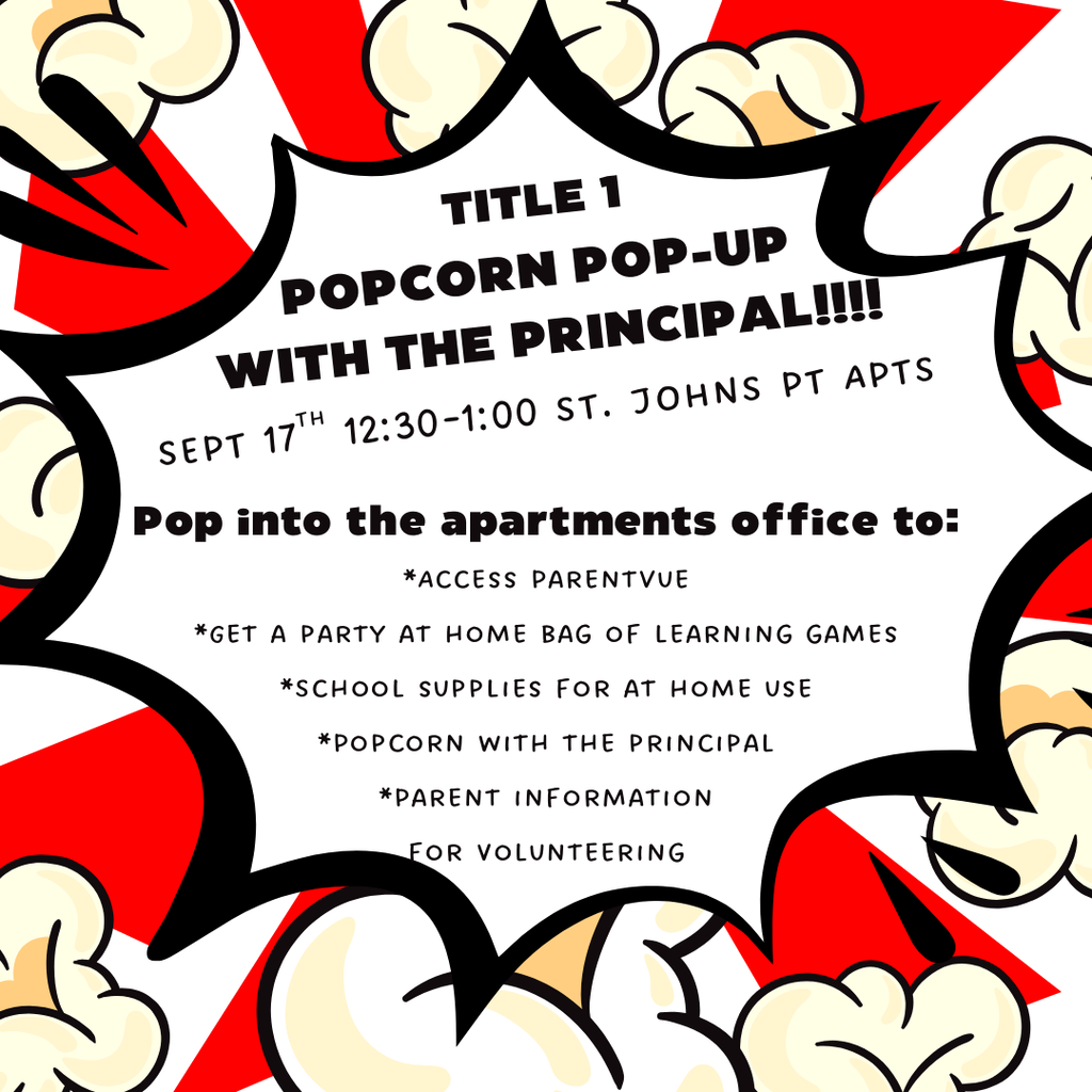 Popcorn Pop-Up with the Principal 091725
