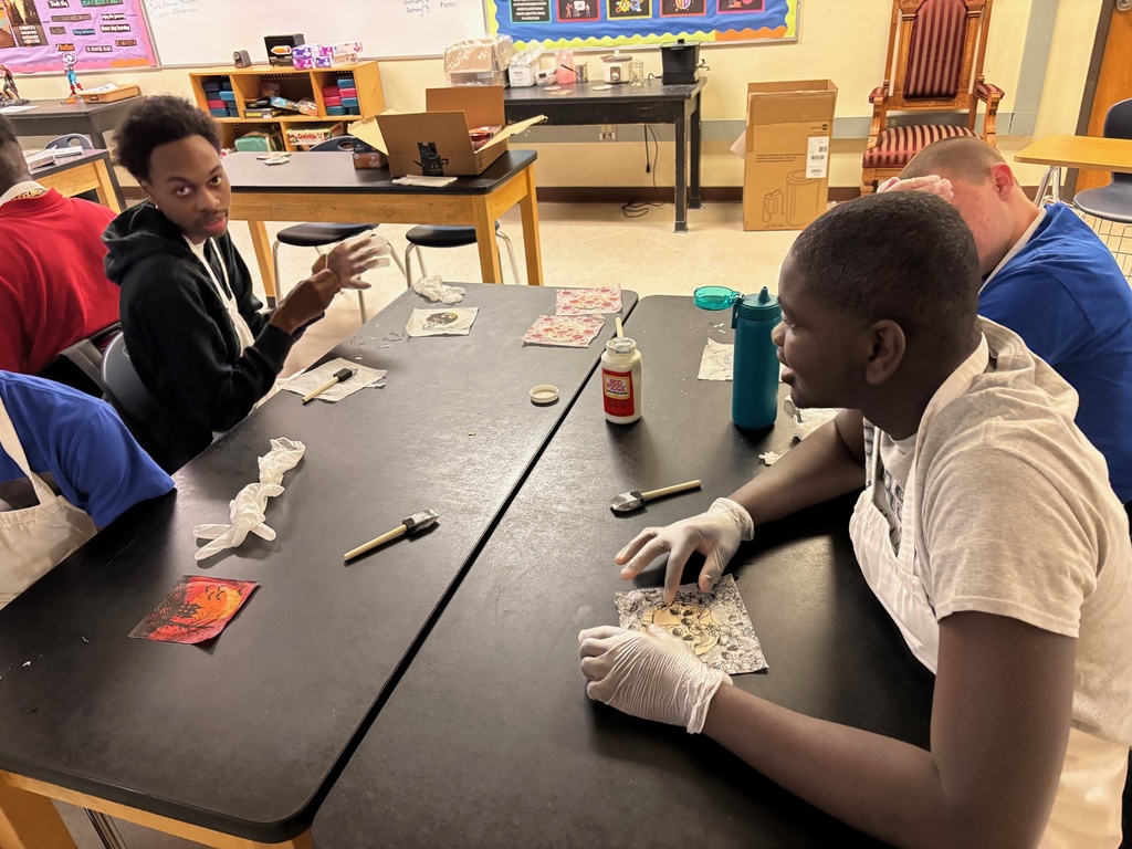 Mr. King’s Career Prep students tapped into their creativity this week as they designed and crafted personalized Mod Podge coasters. With guidance and support from Mr. King and their instructional assistants, students learned the step-by-step process of planning, layering, and sealing their designs. This hands-on project not only gave them a chance to express themselves artistically but also helped build real-world skills in focus, patience, and craftsmanship. A great example of learning by doing!