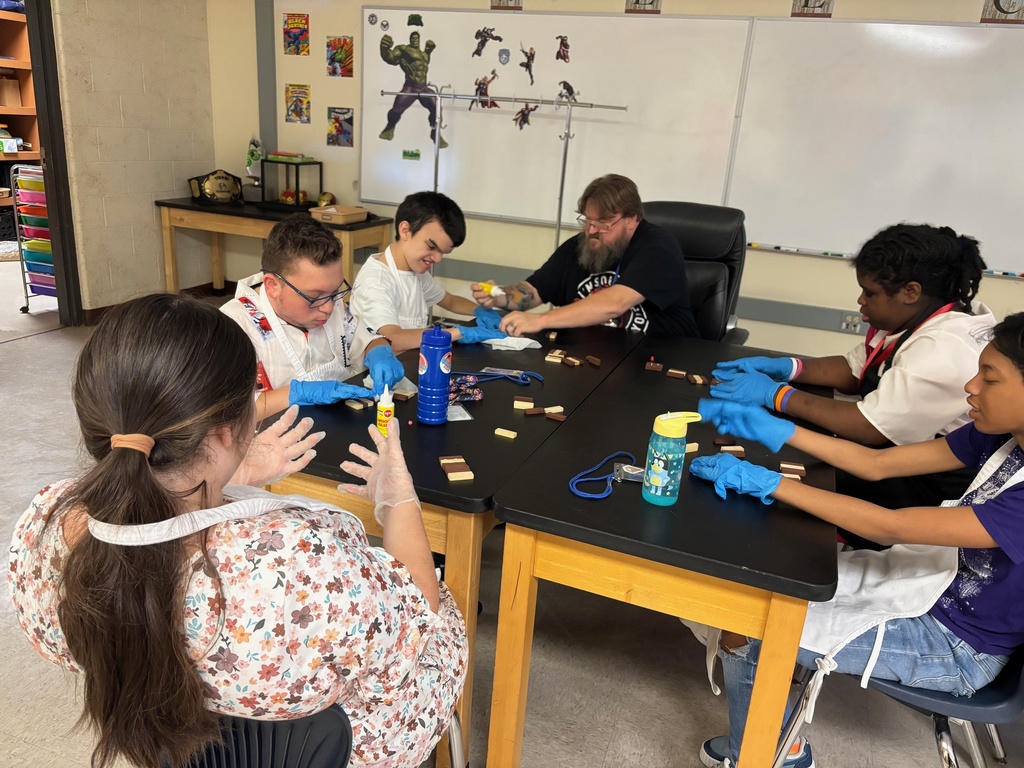 Mr. King’s Career Prep students tapped into their creativity this week as they designed and crafted personalized Mod Podge coasters. With guidance and support from Mr. King and their instructional assistants, students learned the step-by-step process of planning, layering, and sealing their designs. This hands-on project not only gave them a chance to express themselves artistically but also helped build real-world skills in focus, patience, and craftsmanship. A great example of learning by doing!