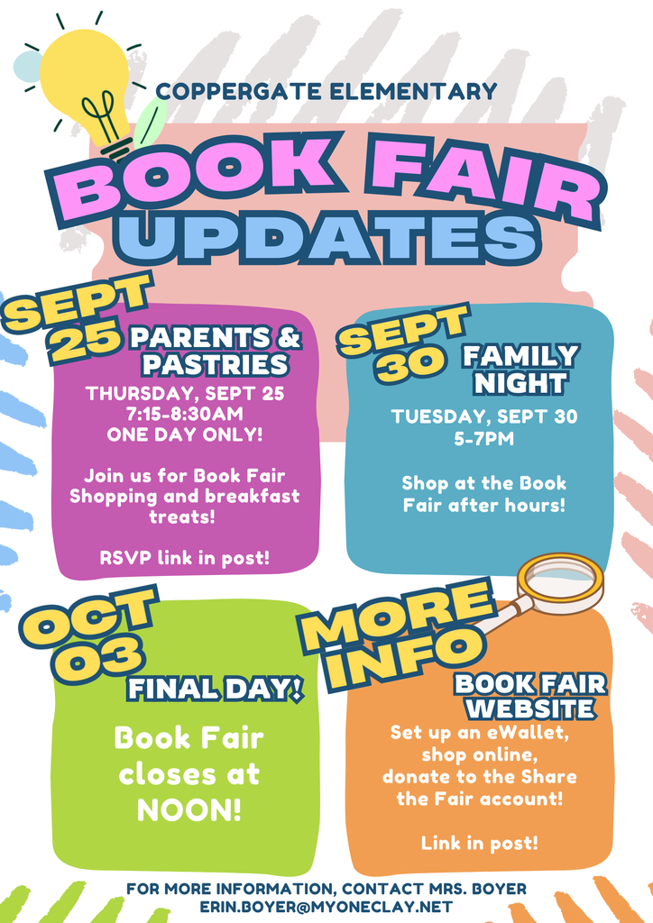 BOOK FAIR UPDATES FLYER