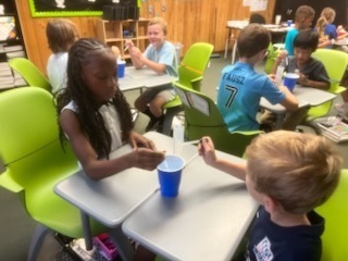 Today in science class, Mrs. Nettle’s class of future Manatee Scientists is diving into the world of liquid volume with their trusty measuring tools!