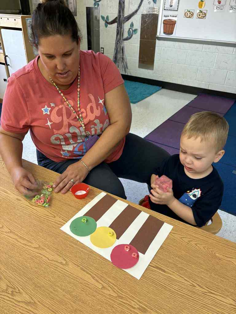 Fun Friday in Mrs. Ellsworth’s PreK Class 🤩 Volcano Apples, Homemade Applesauce, Apple Tasting, Apple Cutting, and Apple Tree Sorting to celebrate Johnny Appleseed 🍎🍏