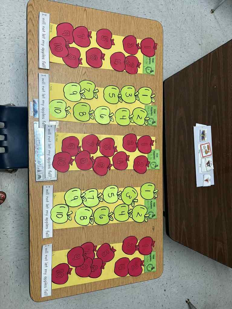 Fun Friday in Mrs. Ellsworth’s PreK Class 🤩 Volcano Apples, Homemade Applesauce, Apple Tasting, Apple Cutting, and Apple Tree Sorting to celebrate Johnny Appleseed 🍎🍏