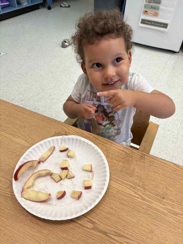 Fun Friday in Mrs. Ellsworth’s PreK Class 🤩 Volcano Apples, Homemade Applesauce, Apple Tasting, Apple Cutting, and Apple Tree Sorting to celebrate Johnny Appleseed 🍎🍏