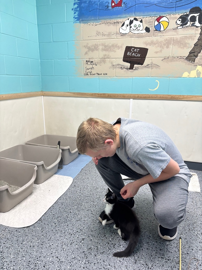 Mr. King’s Career Prep students love their community-based work experience at Poochie’s Dog Park, where they assisted with cleaning and spent time interacting with some of the animals. Experiences like these help students practice employability skills in an authentic setting. We’re grateful to Poochie’s for welcoming our Panthers and investing in their futures.
