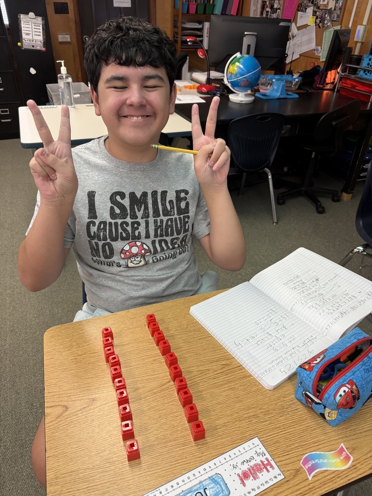 Ms. Lake’s math students took a hands-on approach to learning division this week. Using manipulatives, they were able to see and model how division works before moving on to practice problems. By applying what they learned, our Panthers are building confidence, sharpening their math skills, and proving that learning can be both interactive and fun!