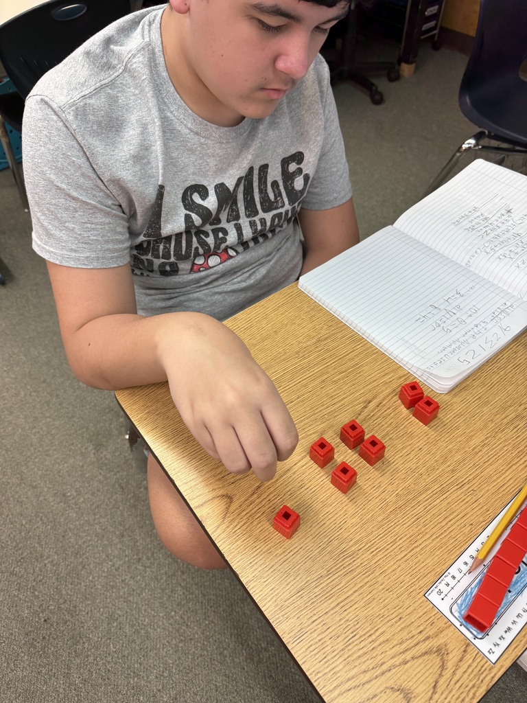 Ms. Lake’s math students took a hands-on approach to learning division this week. Using manipulatives, they were able to see and model how division works before moving on to practice problems. By applying what they learned, our Panthers are building confidence, sharpening their math skills, and proving that learning can be both interactive and fun!