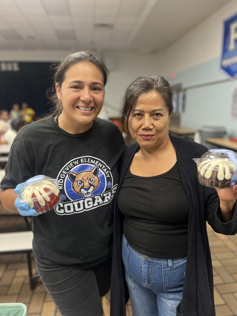 Our Custodian Cougars with Nothing Bundt a little thank you~ 