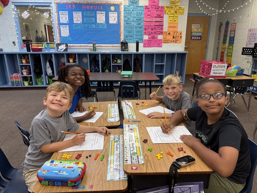 Mrs. Terry's class learning line plots with skittles!!
