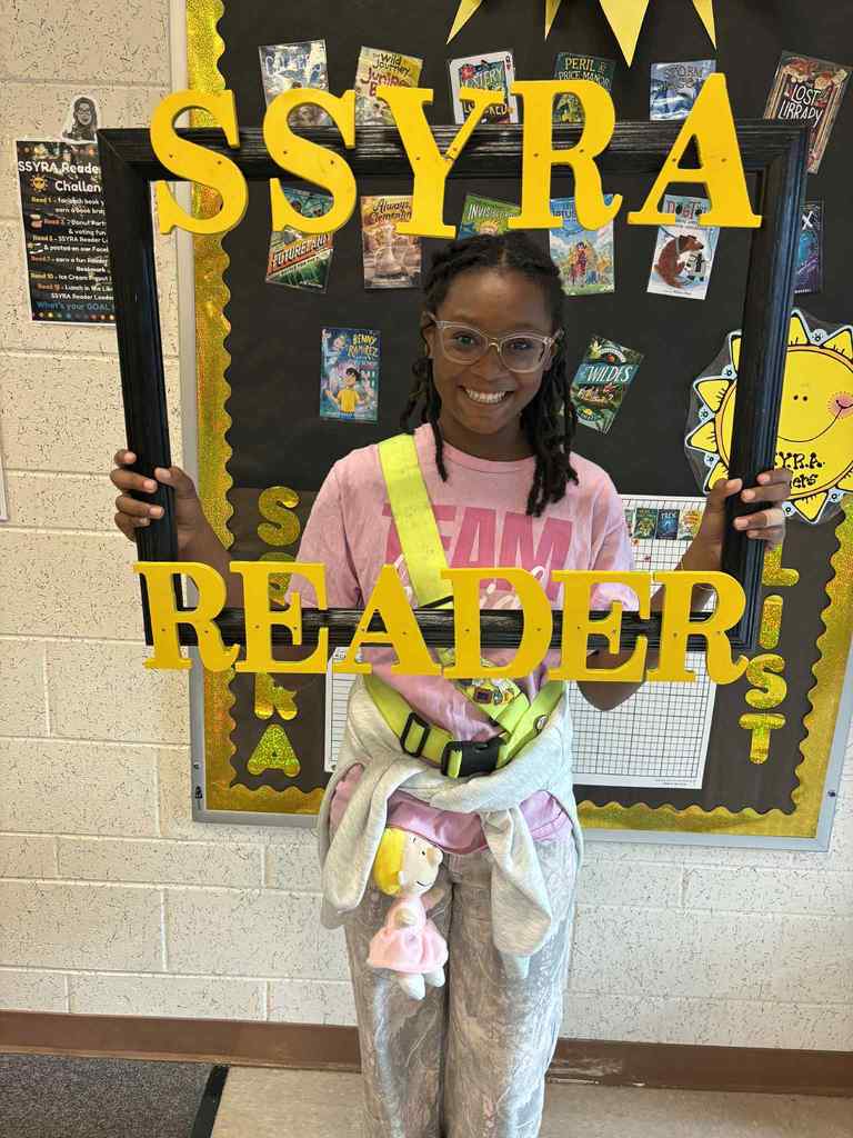 Yippy Skippy Alert! We have 2 new SSYRA Reader Leaders who have read 5 of the 15 books! Congrats you two!