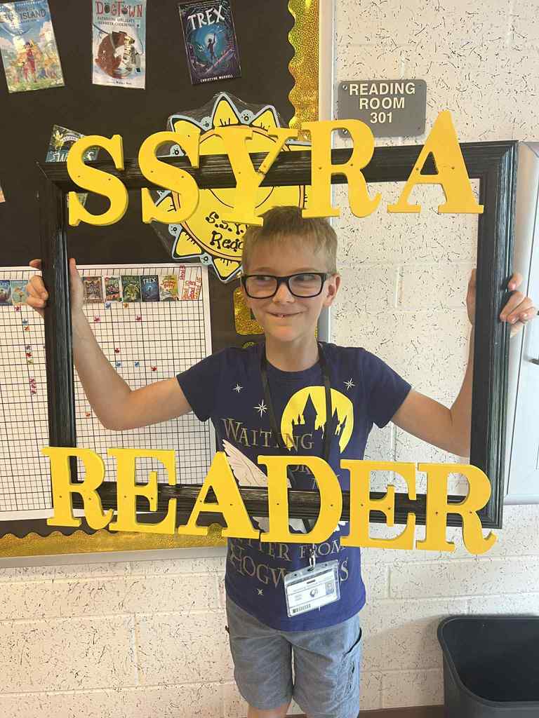 Yippy Skippy Alert! We have 2 new SSYRA Reader Leaders who have read 5 of the 15 books! Congrats you two!