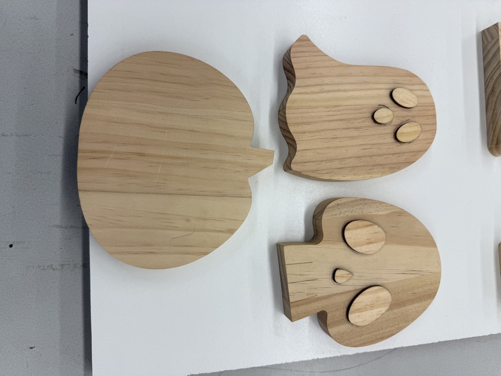 Mr. Bruchak’s students have been busy in the shop bringing their creativity to life through Halloween-themed woodworking projects! From pumpkins to ghosts and skulls, each piece is designed, cut, and sanded by hand — giving students the chance to apply precision, craftsmanship, and design skills. These Panthers are learning the tools of the trade while adding a little seasonal spirit to their carpentry class!