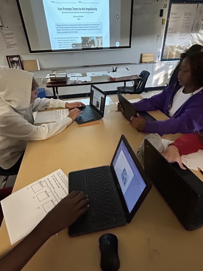 Students in Mr. Schellhorn’s freshman English class sharpened their writing skills by examining how fear and brain development influence teenage decision-making. Using graphic organizers and annotation tools, students identified claims, selected textual evidence, and explained their reasoning to build strong, well-supported responses. As they worked, Mr. Schellhorn provided real-time feedback and encouraged students to refine their thinking, turning analysis into confident, structured writing. This lesson perfectly blended critical thinking, engagement, and rigor, helping Panthers grow as readers, writers, and thinkers.